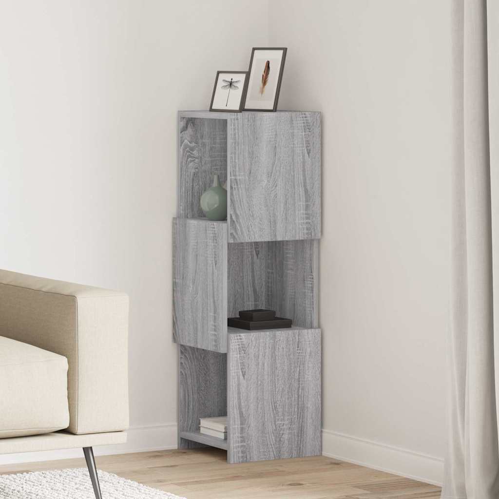 vidaXL Hoekkast Wit 25,5x25x102cm Bewerkt hout