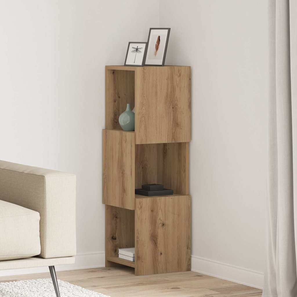 vidaXL Hoekkast Wit 25,5x25x102cm Bewerkt hout