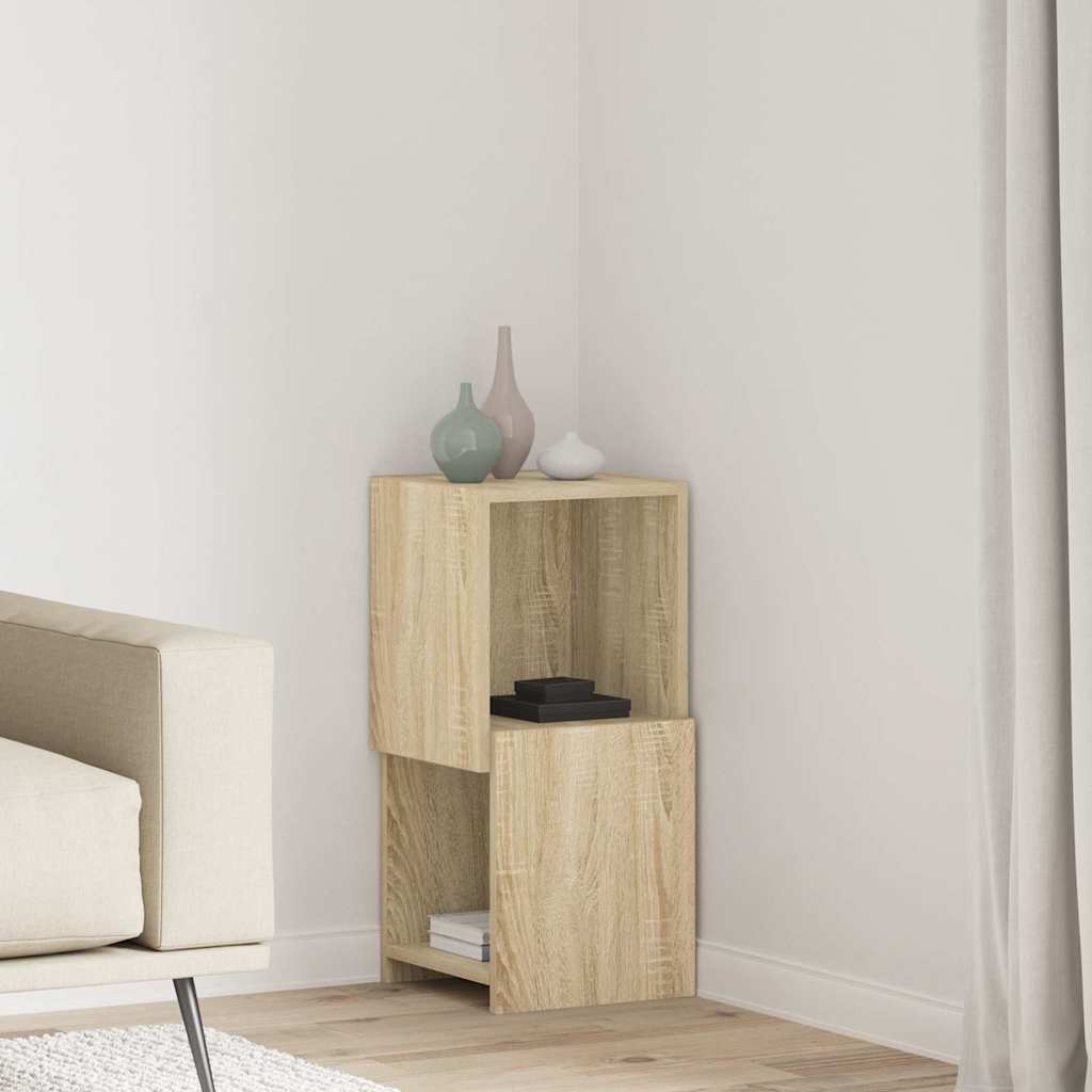 vidaXL Hoekkast Wit 25,5x25x102cm Bewerkt hout