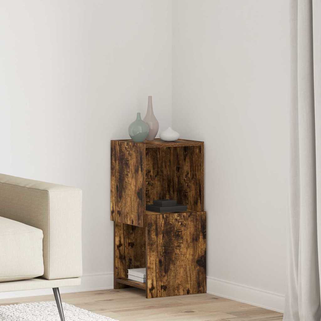 vidaXL Hoekkast Wit 25,5x25x102cm Bewerkt hout