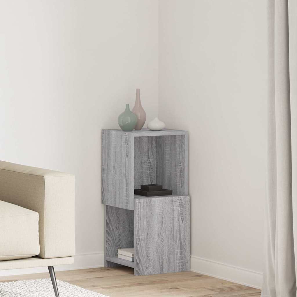 vidaXL Hoekkast Wit 25,5x25x102cm Bewerkt hout