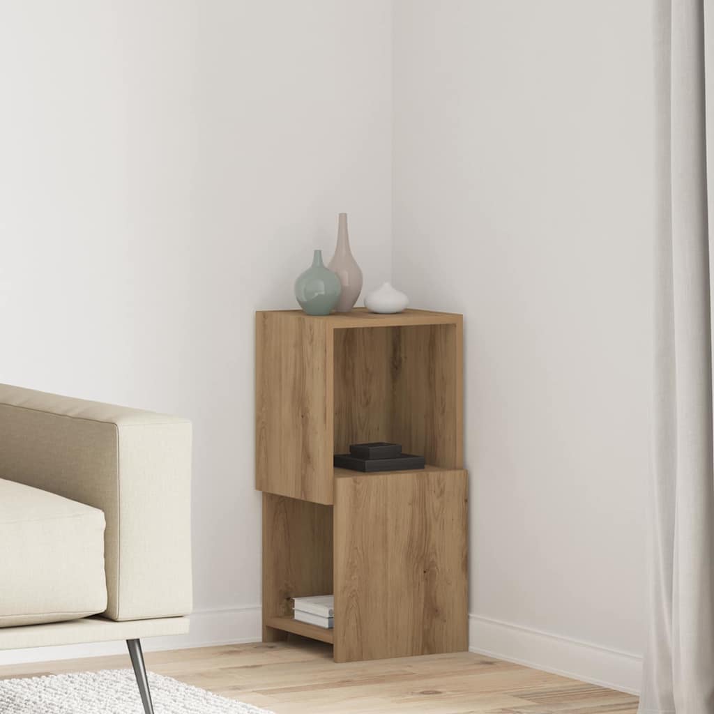 vidaXL Hoekkast Wit 25,5x25x102cm Bewerkt hout
