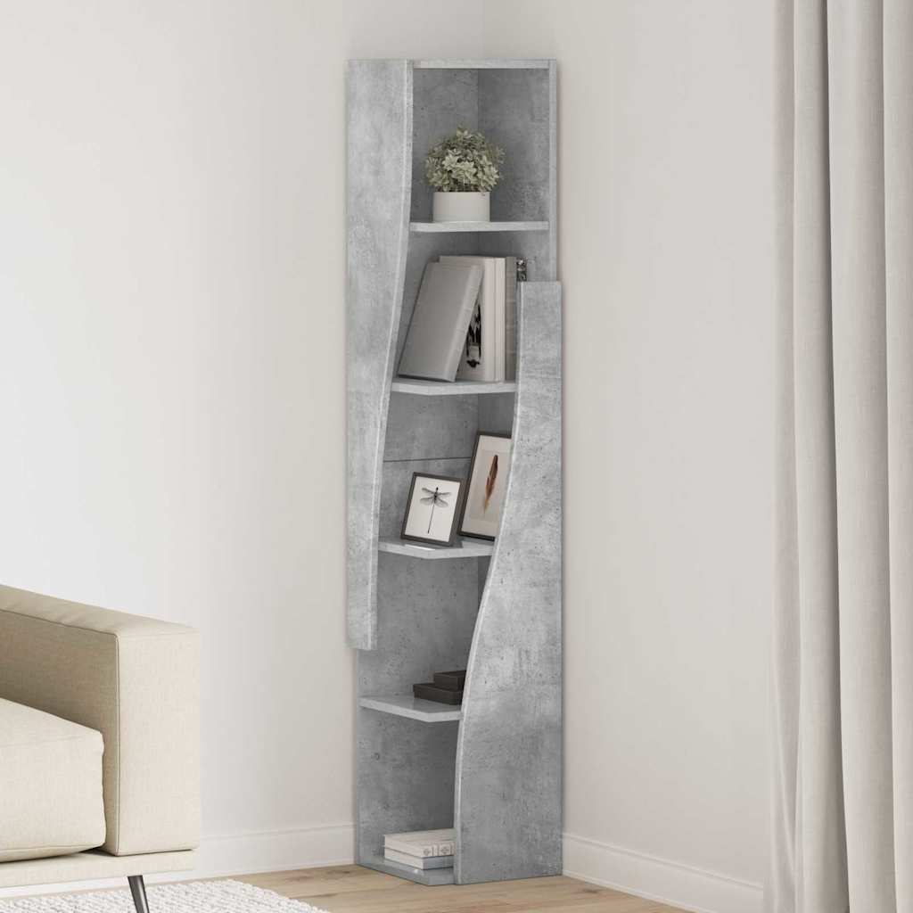 vidaXL Hoekkast Wit 25,5x25x102cm Bewerkt hout