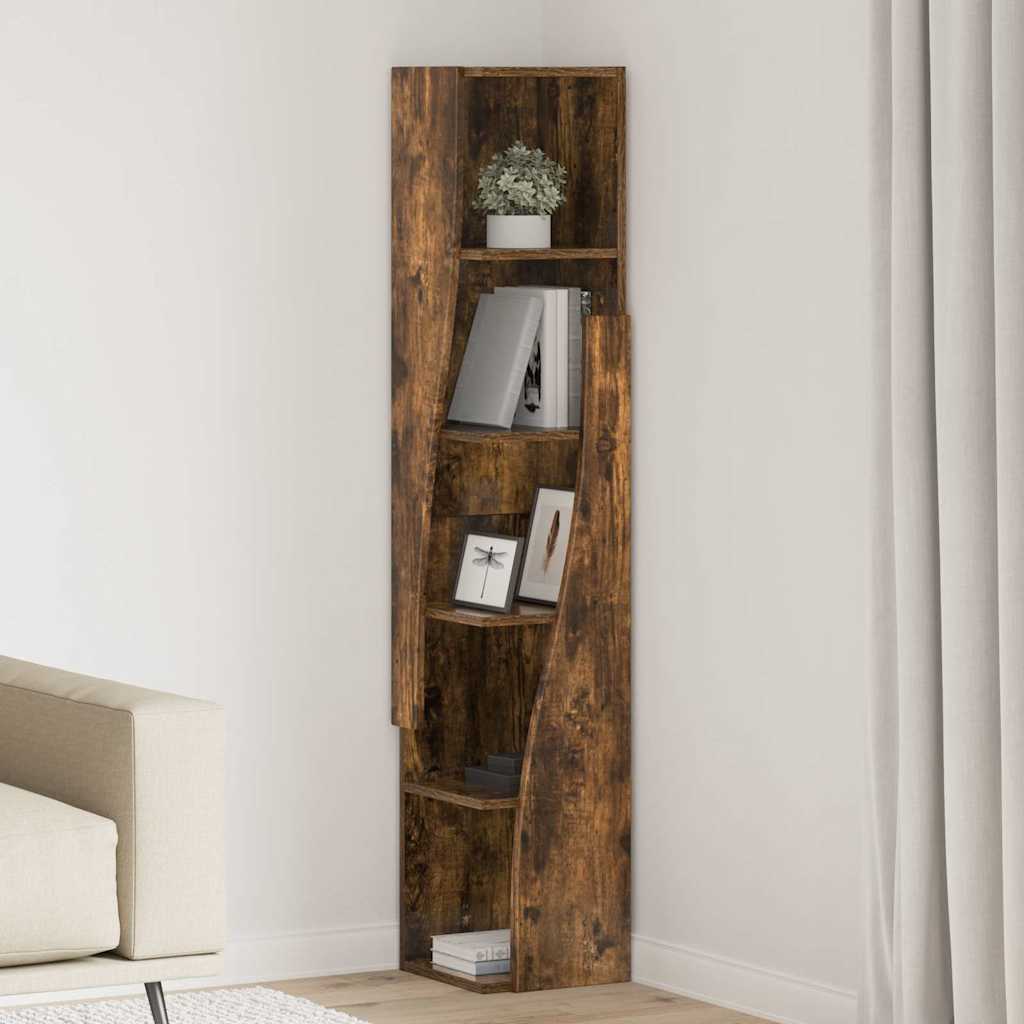 vidaXL Hoekkast Wit 25,5x25x102cm Bewerkt hout