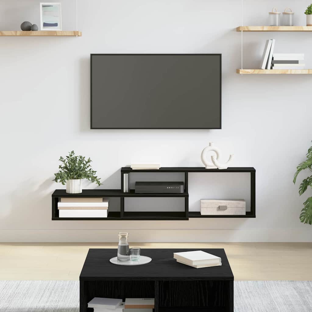 vidaXL TV-stand 150x25x28,5cm Bewerkt hout