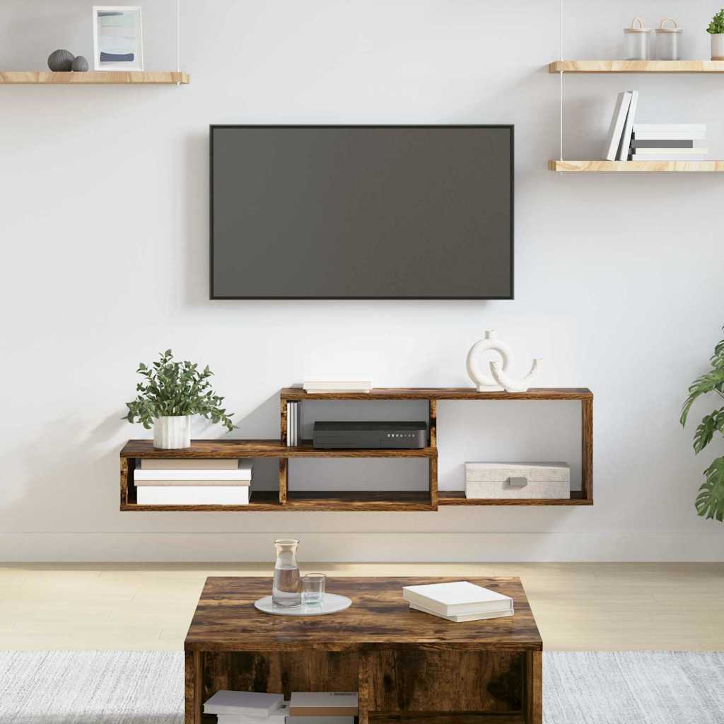 vidaXL TV-stand 150x25x28,5cm Bewerkt hout