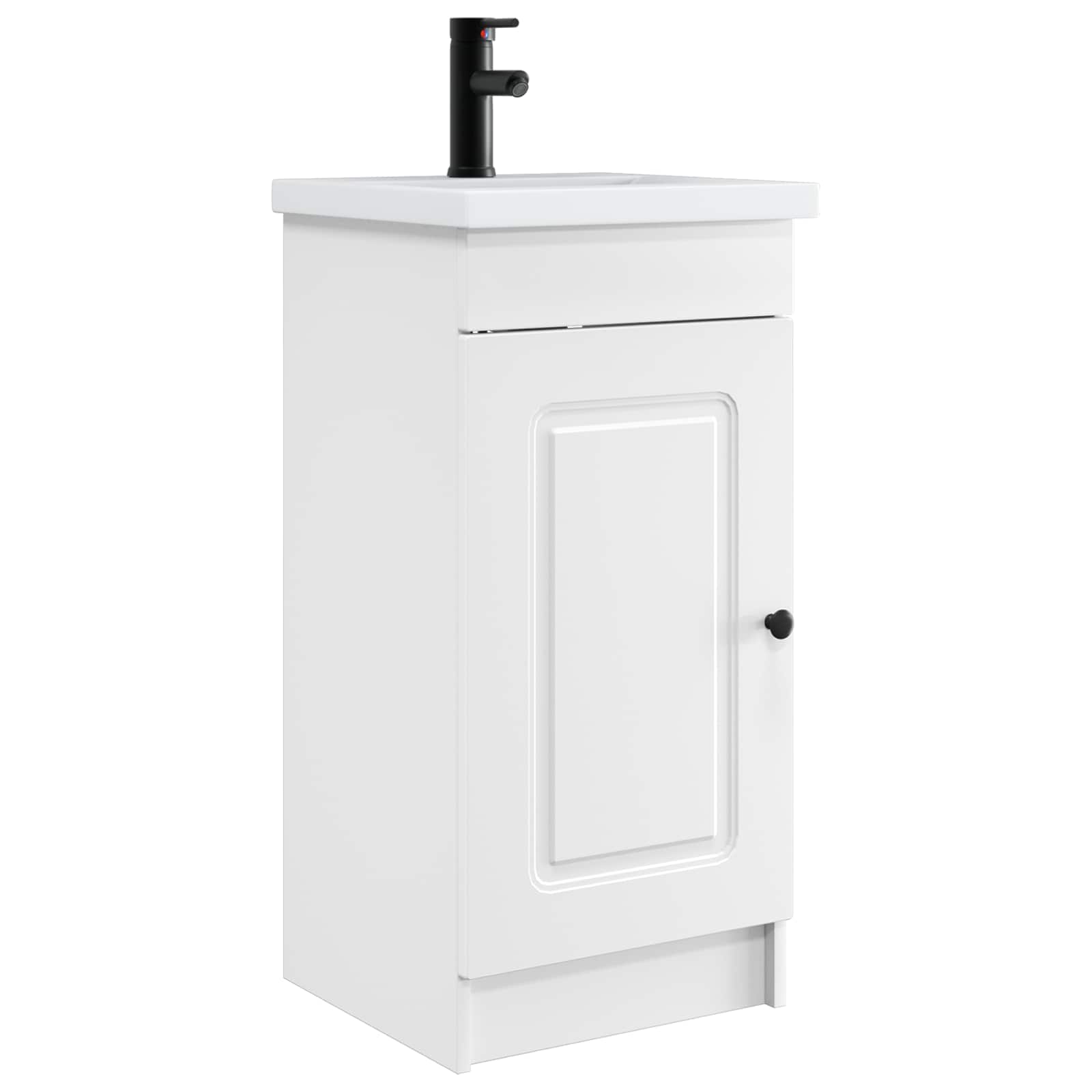 vidaXL Badkamermeubelset Wit 56 x 37,5 x 81 cm Bewerkt hout