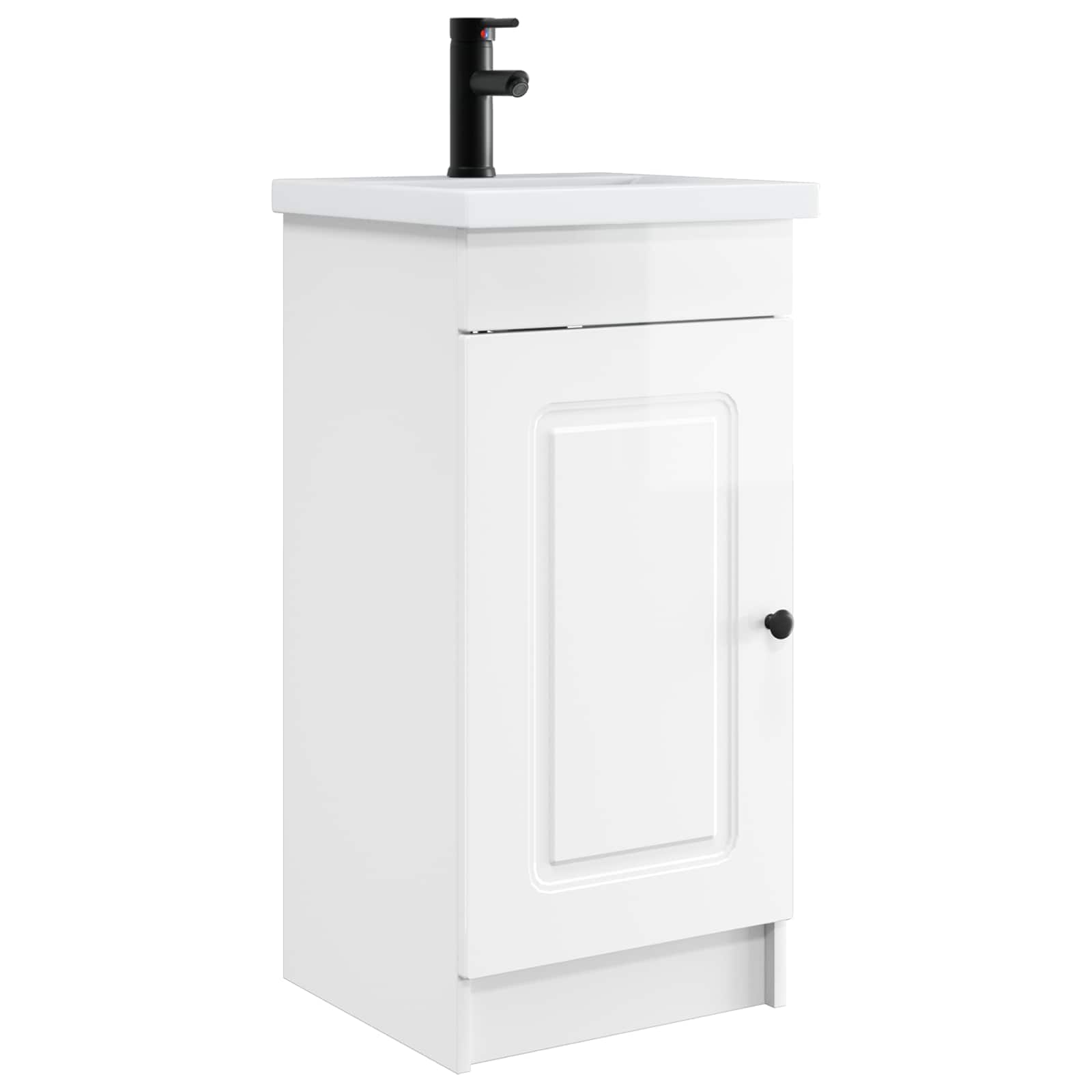 vidaXL Badkamermeubelset Wit 56 x 37,5 x 81 cm Bewerkt hout