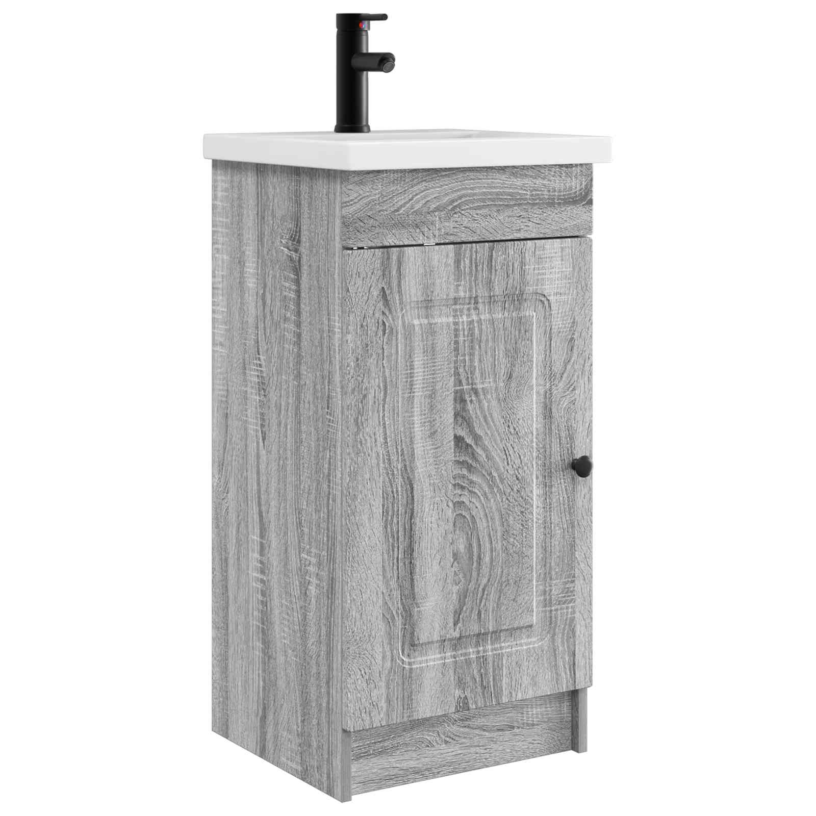 vidaXL Badkamermeubelset Wit 56 x 37,5 x 81 cm Bewerkt hout