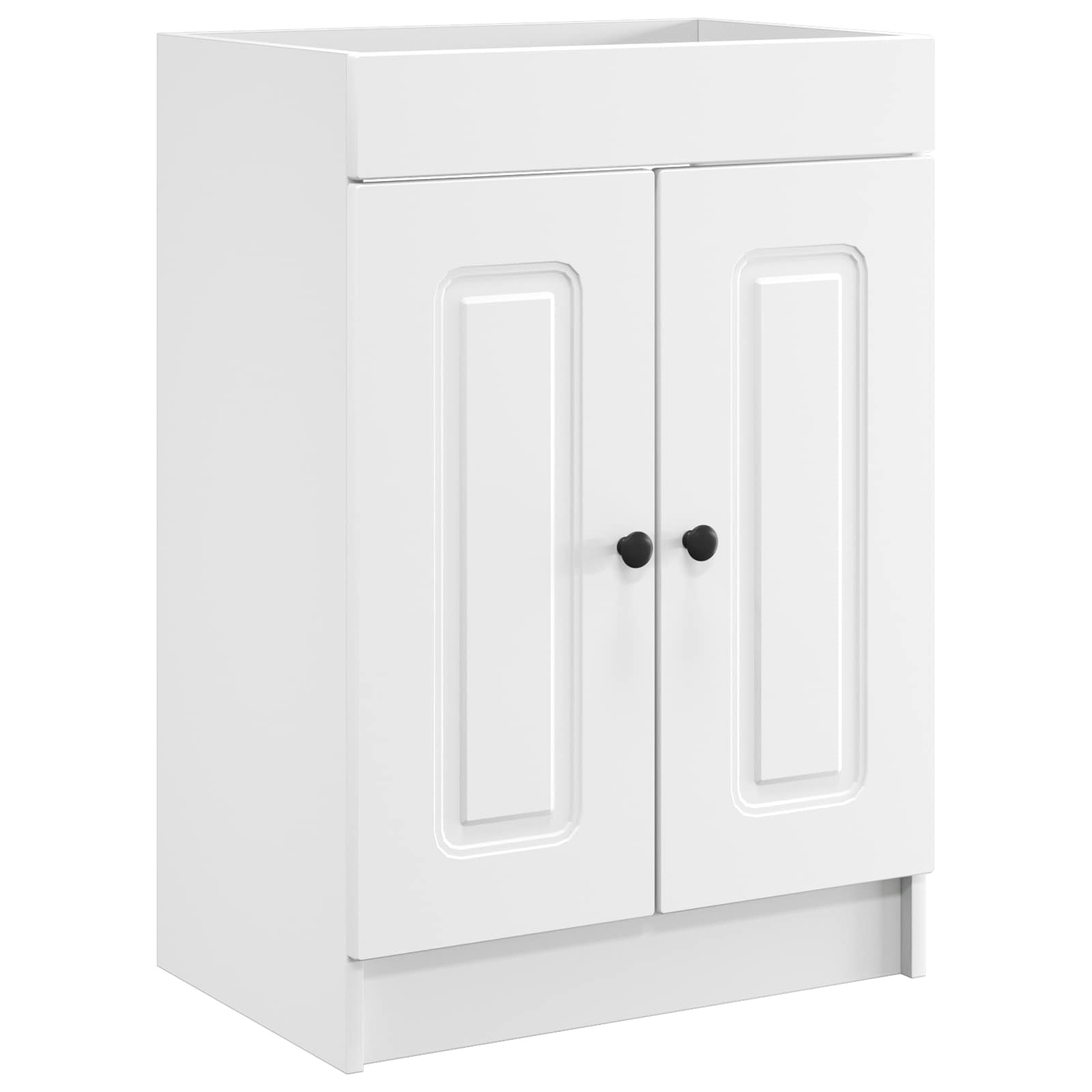 vidaXL Badkamer onder wastafel kast Wit 56 x 37,5 x 81 cm Bewerkt hout
