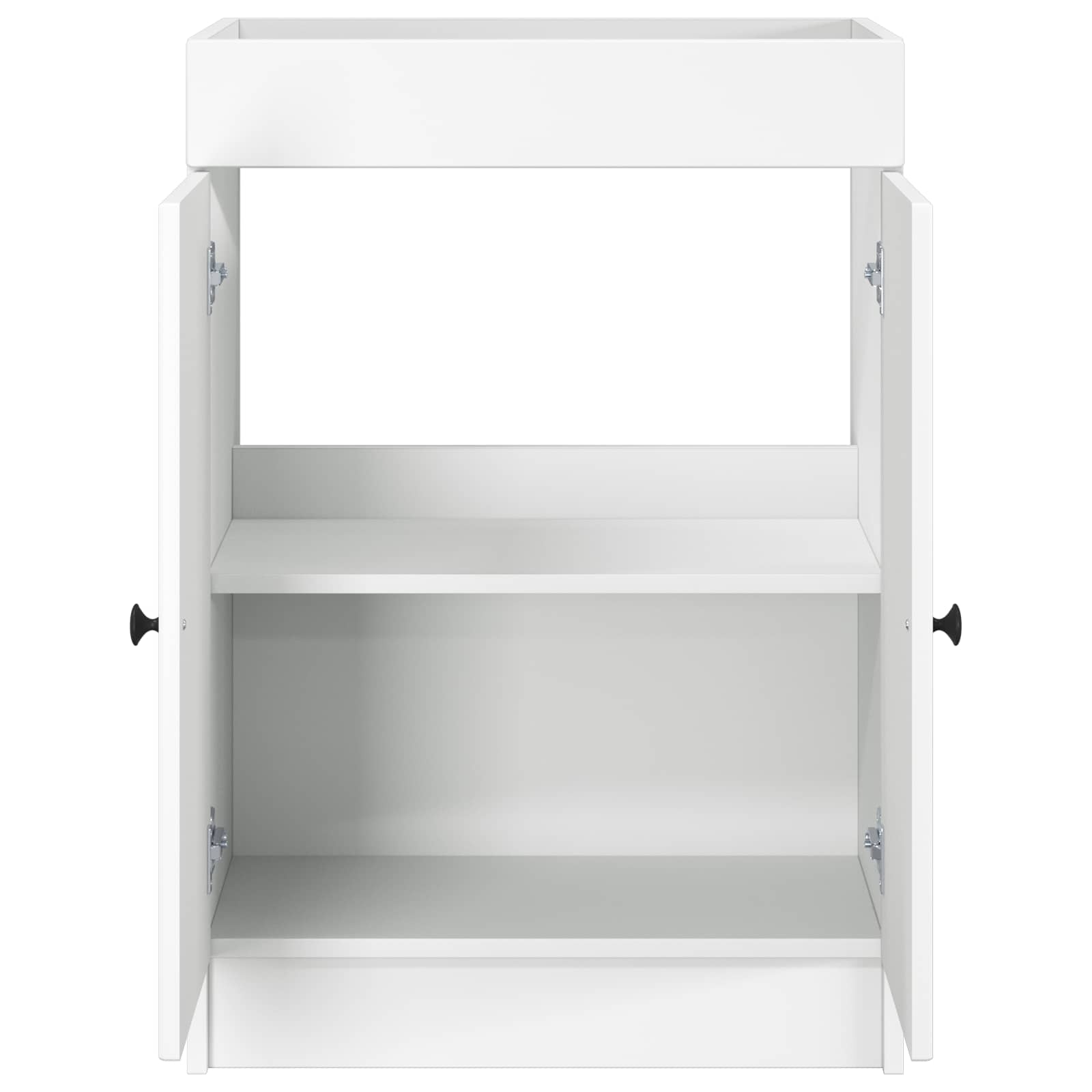 vidaXL Badkamer onder wastafel kast Wit 56 x 37,5 x 81 cm Bewerkt hout