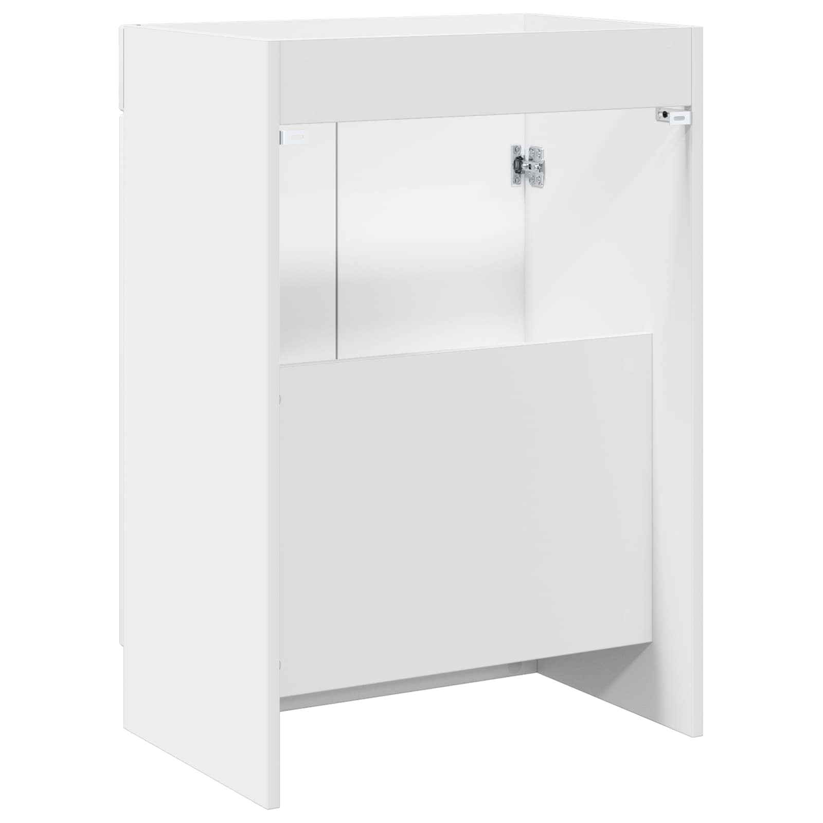 vidaXL Badkamer onder wastafel kast Wit 56 x 37,5 x 81 cm Bewerkt hout