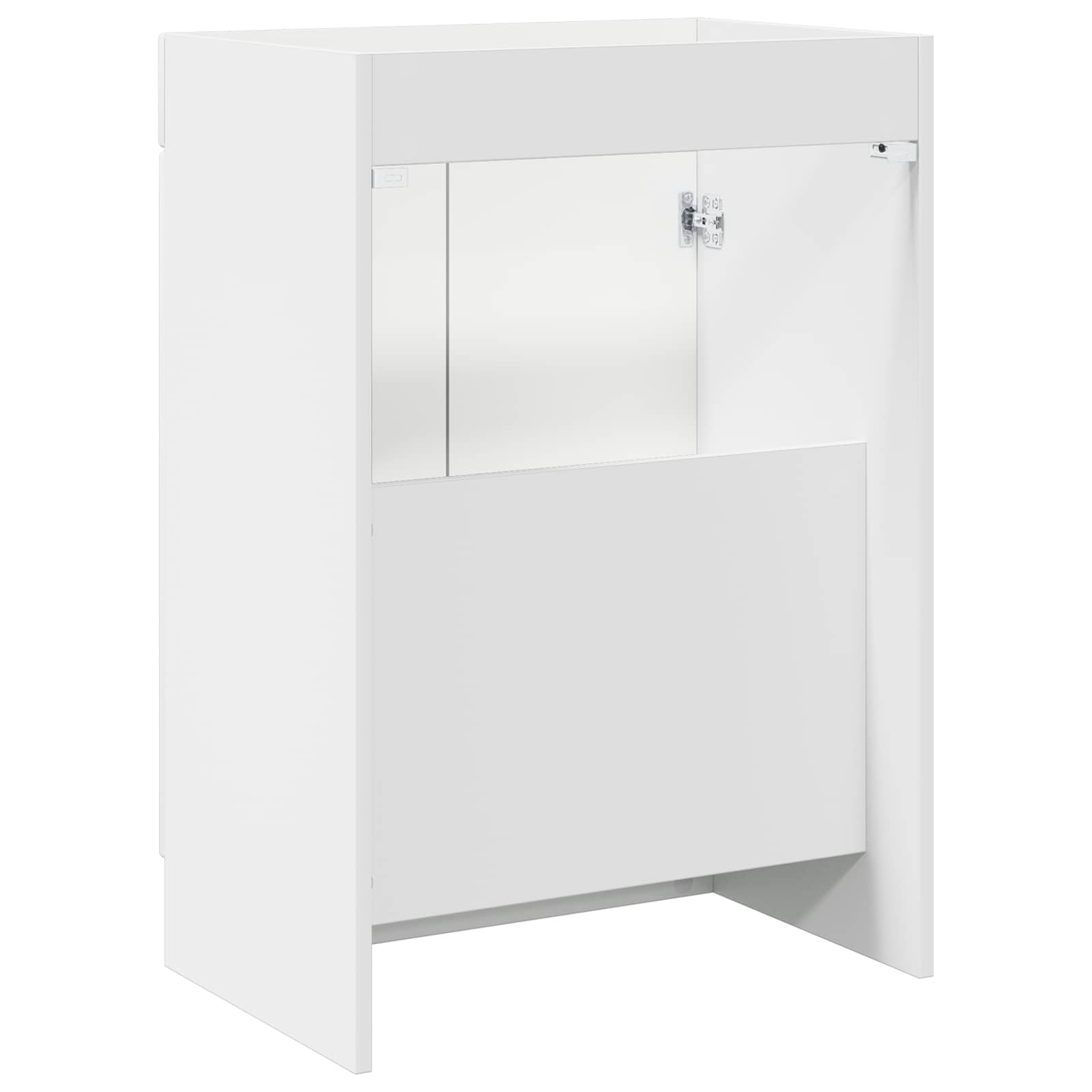 vidaXL Badkamer onder wastafel kast Wit 56 x 37,5 x 81 cm Bewerkt hout