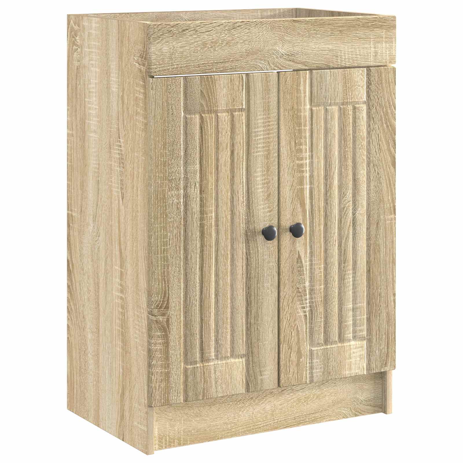 vidaXL Badkamer onder wastafel kast Wit 56 x 37,5 x 81 cm Bewerkt hout