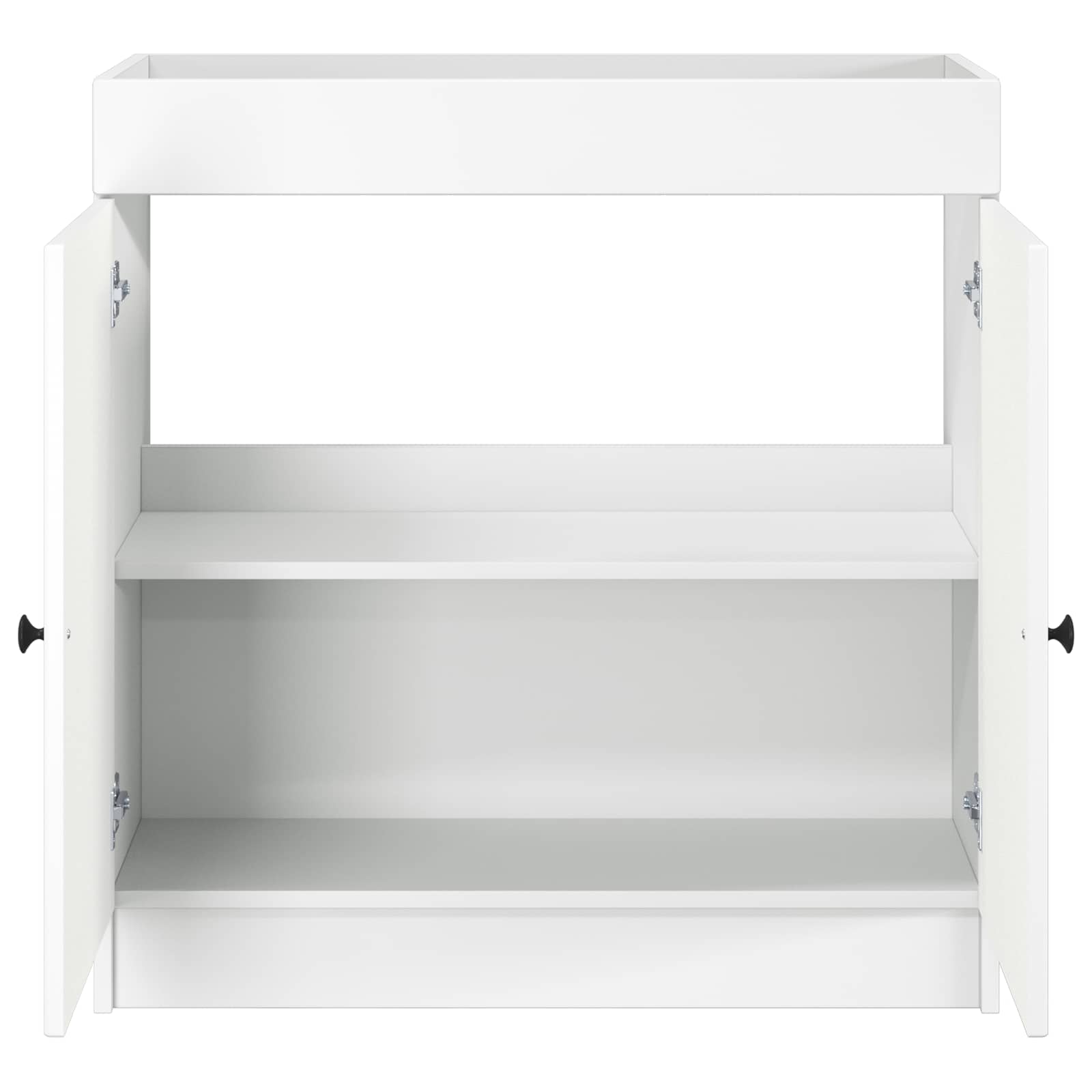 vidaXL Badkamer onder wastafel kast Wit 56 x 37,5 x 81 cm Bewerkt hout