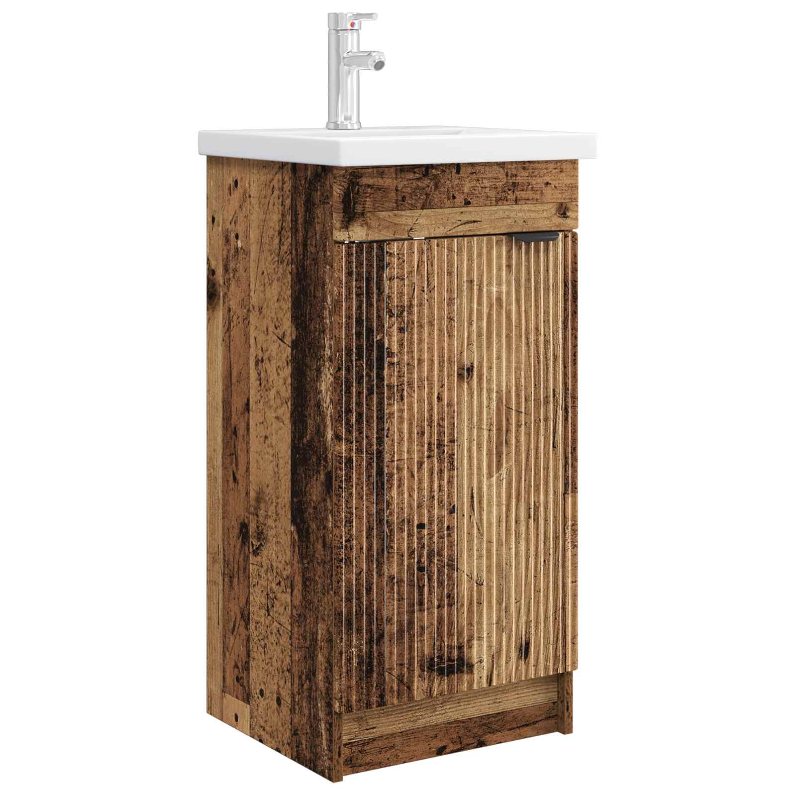 vidaXL Badkamermeubelset Wit 56 x 37,5 x 81 cm Bewerkt hout