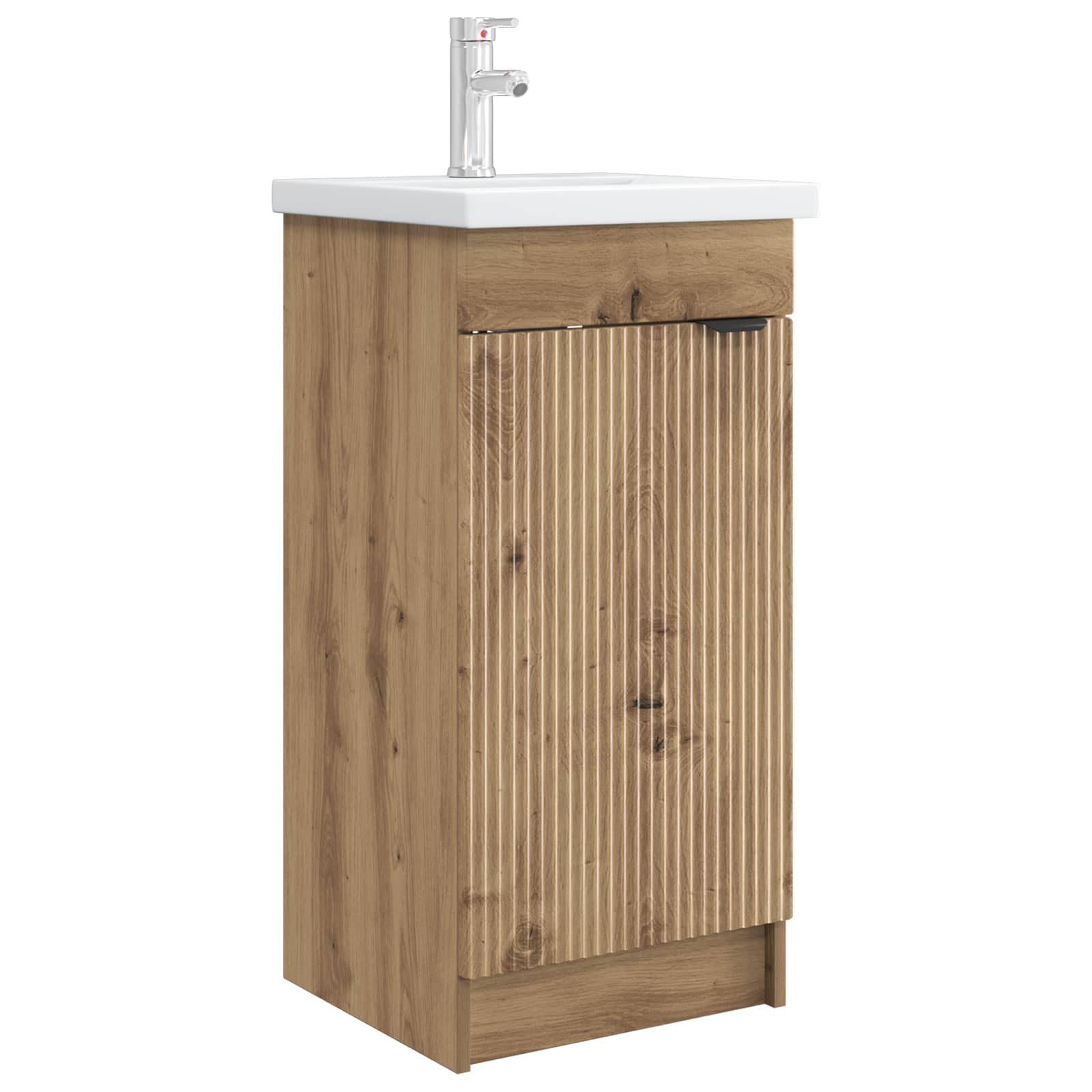 vidaXL Badkamermeubelset Wit 56 x 37,5 x 81 cm Bewerkt hout