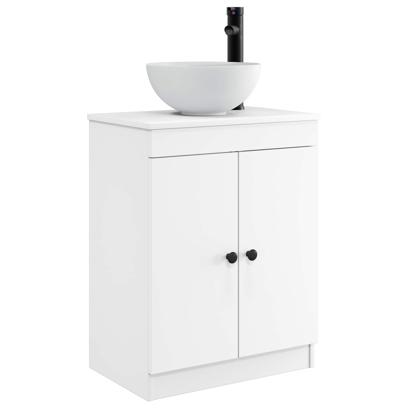 vidaXL Badkamermeubel met Wasbak Wit 54 x 35 x 83 cm Bewerkt hout