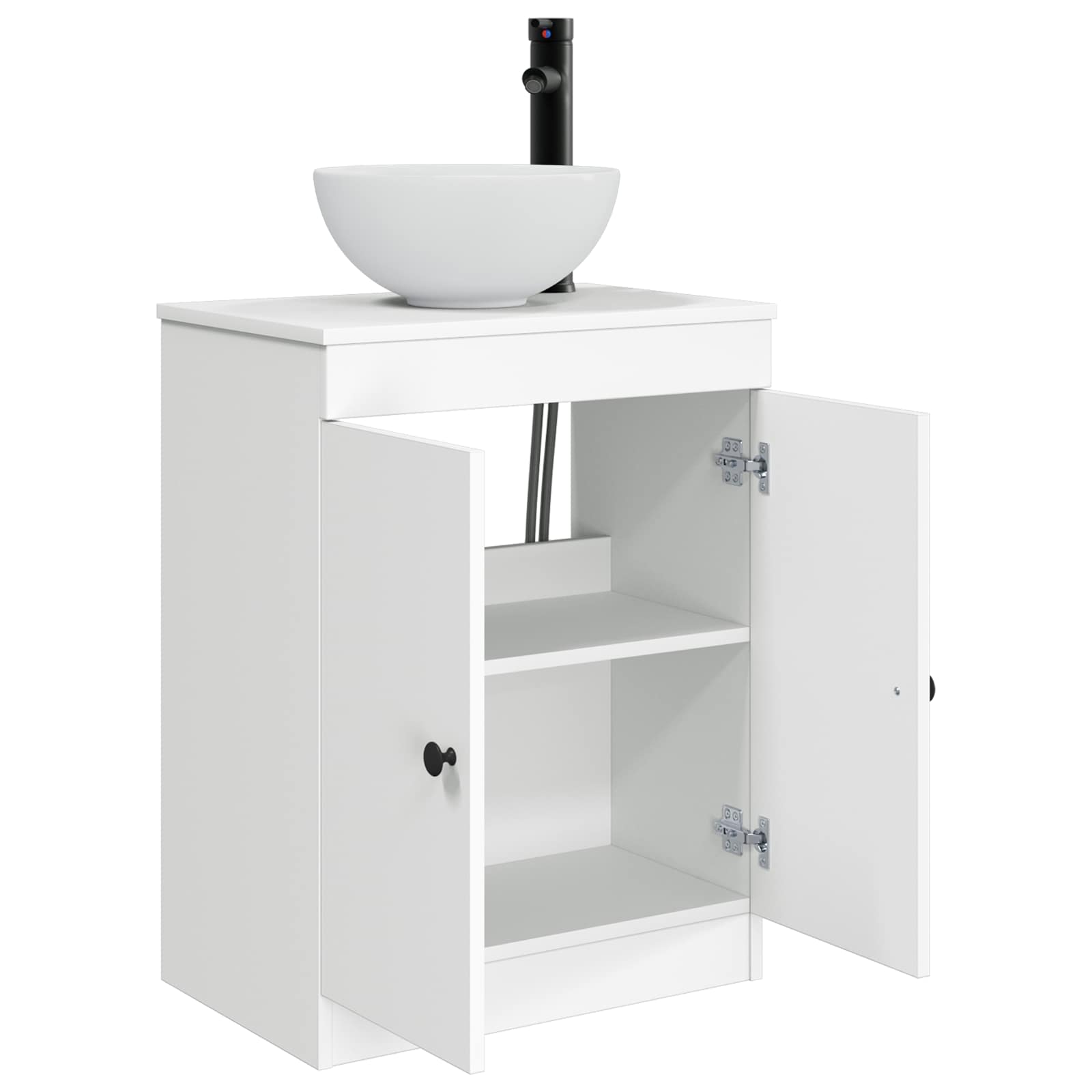 vidaXL Badkamermeubel met Wasbak Wit 54 x 35 x 83 cm Bewerkt hout