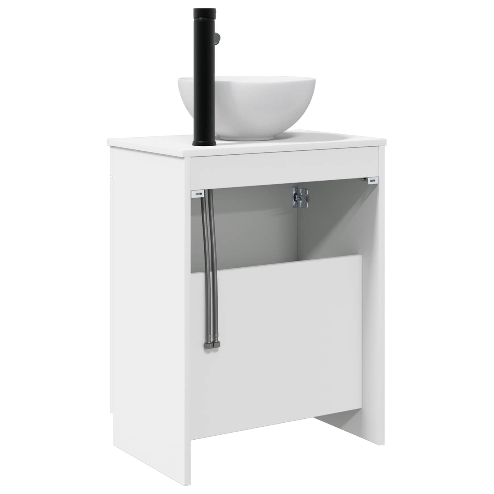 vidaXL Badkamermeubel met Wasbak Wit 54 x 35 x 83 cm Bewerkt hout