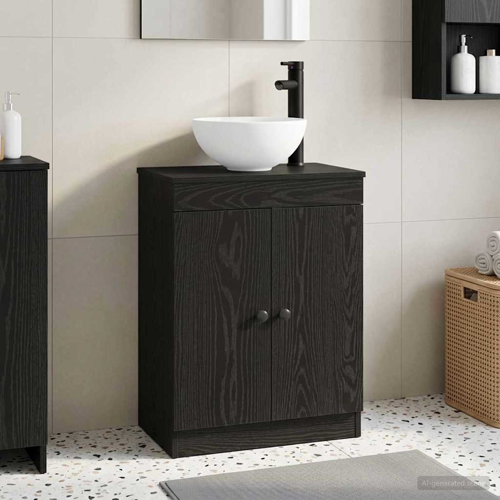 vidaXL Badkamermeubel met Wasbak Wit 54 x 35 x 83 cm Bewerkt hout