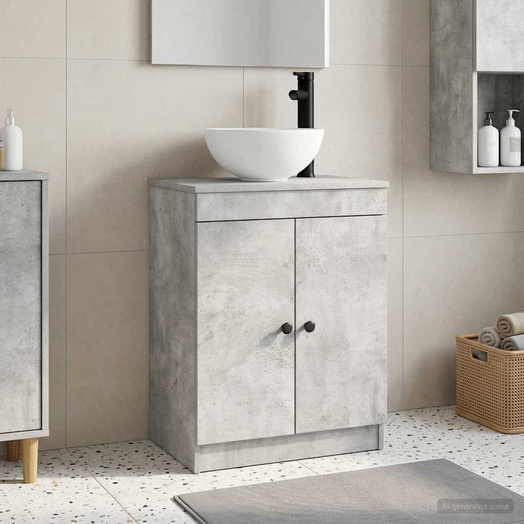 vidaXL Badkamermeubel met Wasbak Wit 54 x 35 x 83 cm Bewerkt hout