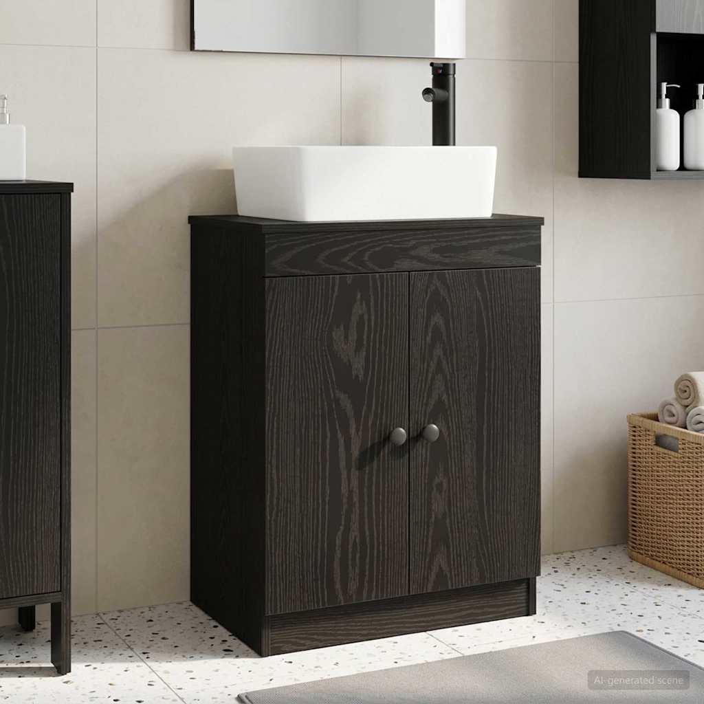 vidaXL Badkamermeubel met Wasbak Wit 54 x 35 x 83 cm Bewerkt hout