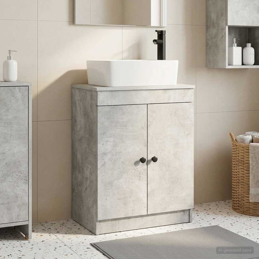 vidaXL Badkamermeubel met Wasbak Wit 54 x 35 x 83 cm Bewerkt hout
