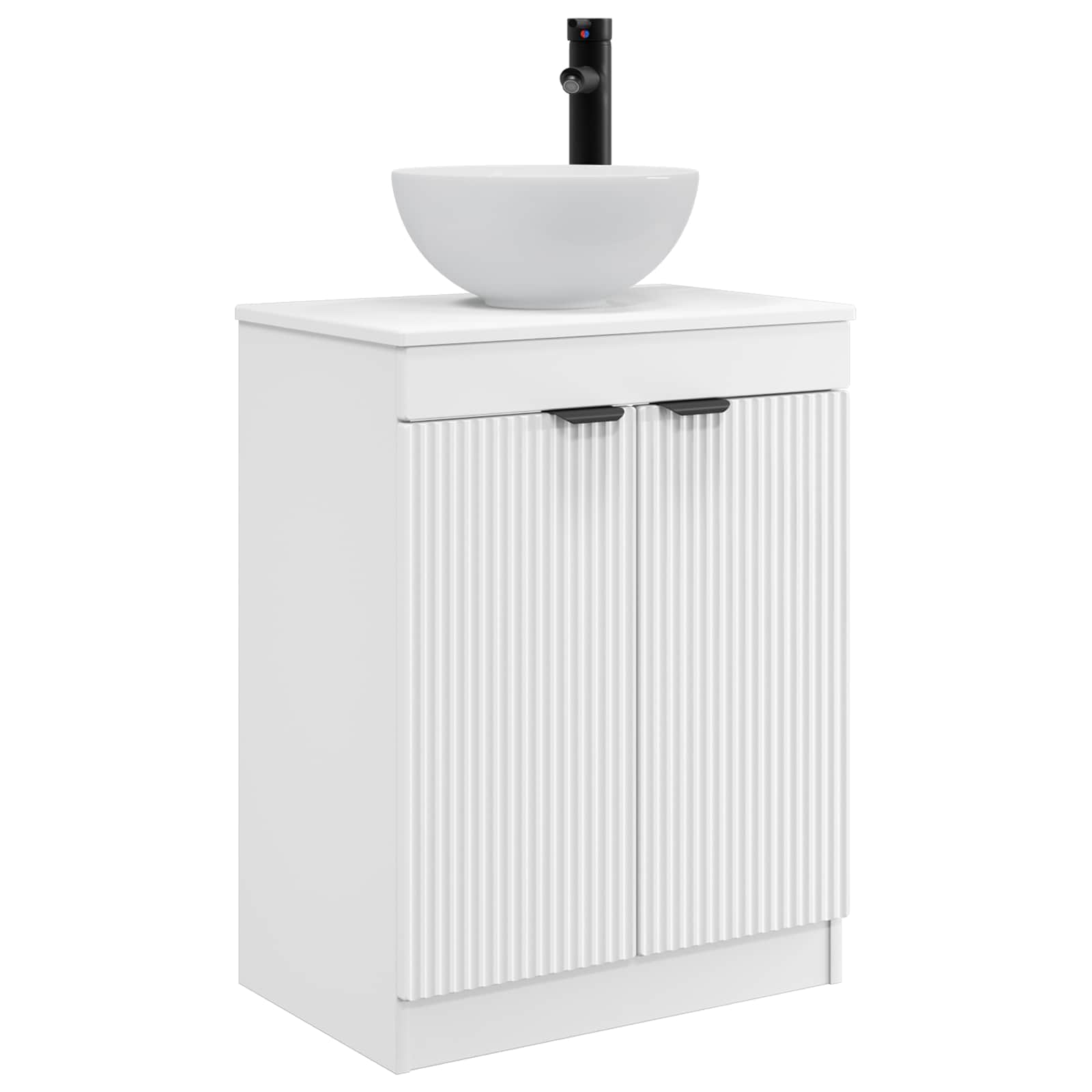 vidaXL Badkamermeubel met Wasbak Wit 54 x 35 x 83 cm Bewerkt hout