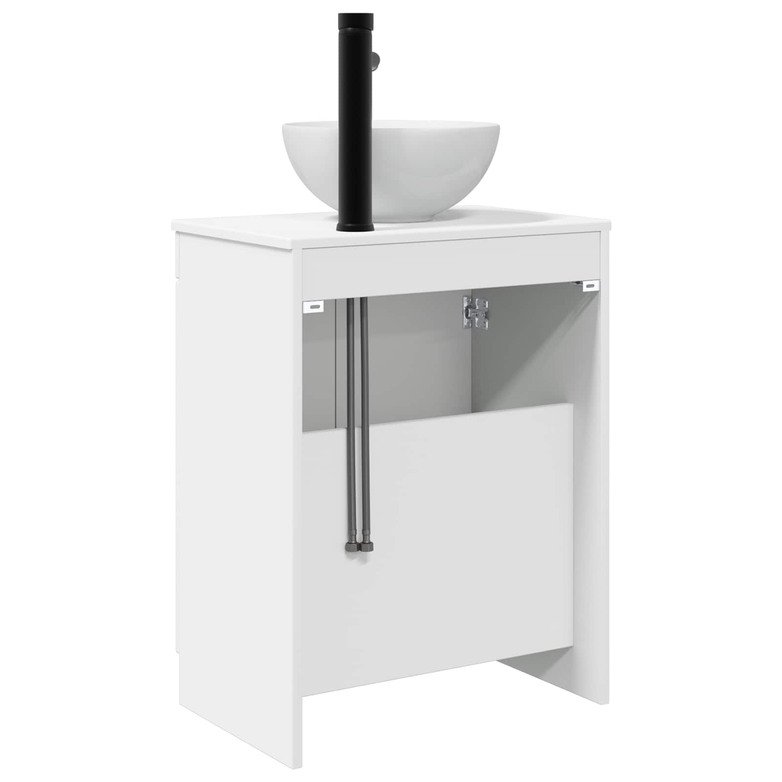 vidaXL Badkamermeubel met Wasbak Wit 54 x 35 x 83 cm Bewerkt hout