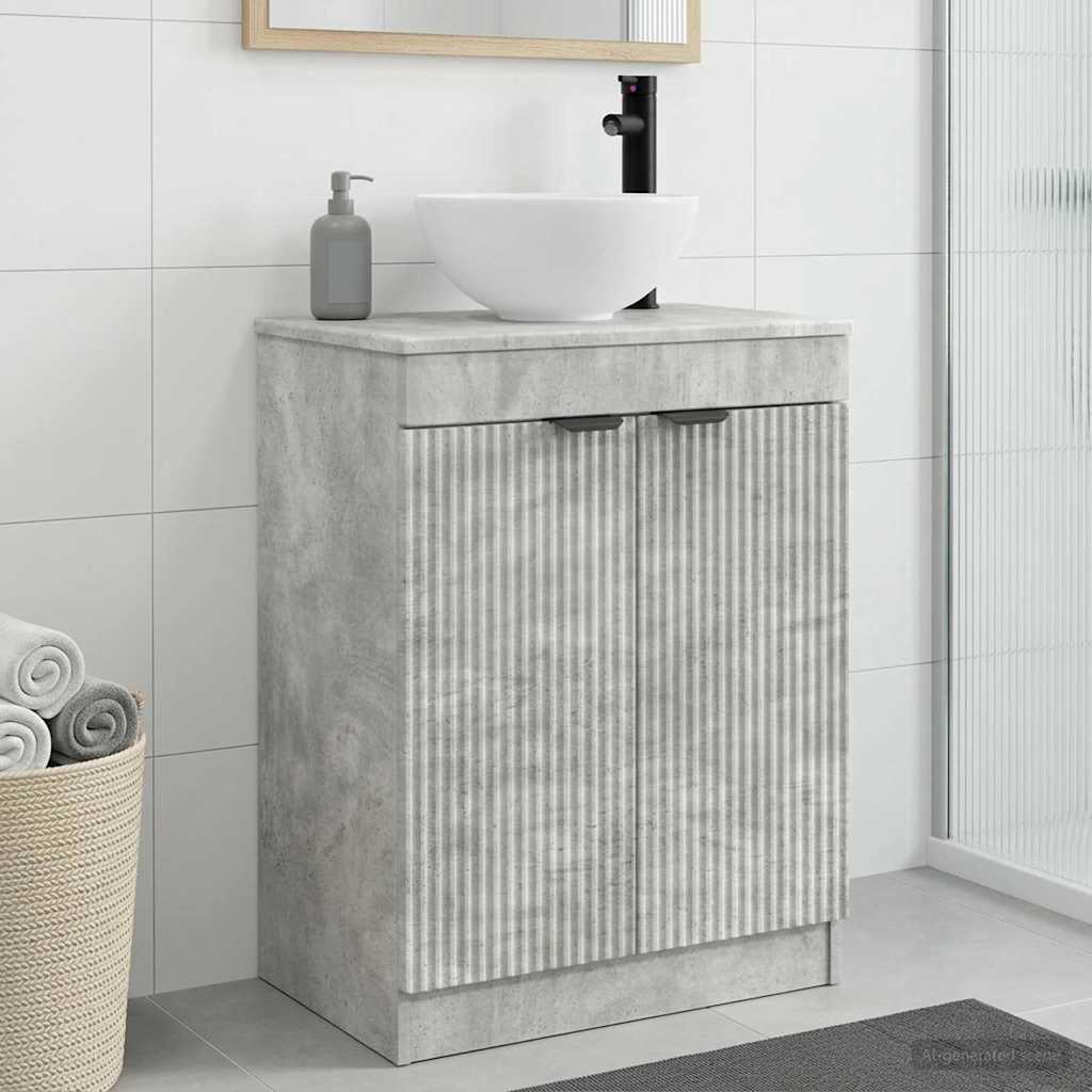 vidaXL Badkamermeubel met Wasbak Wit 54 x 35 x 83 cm Bewerkt hout