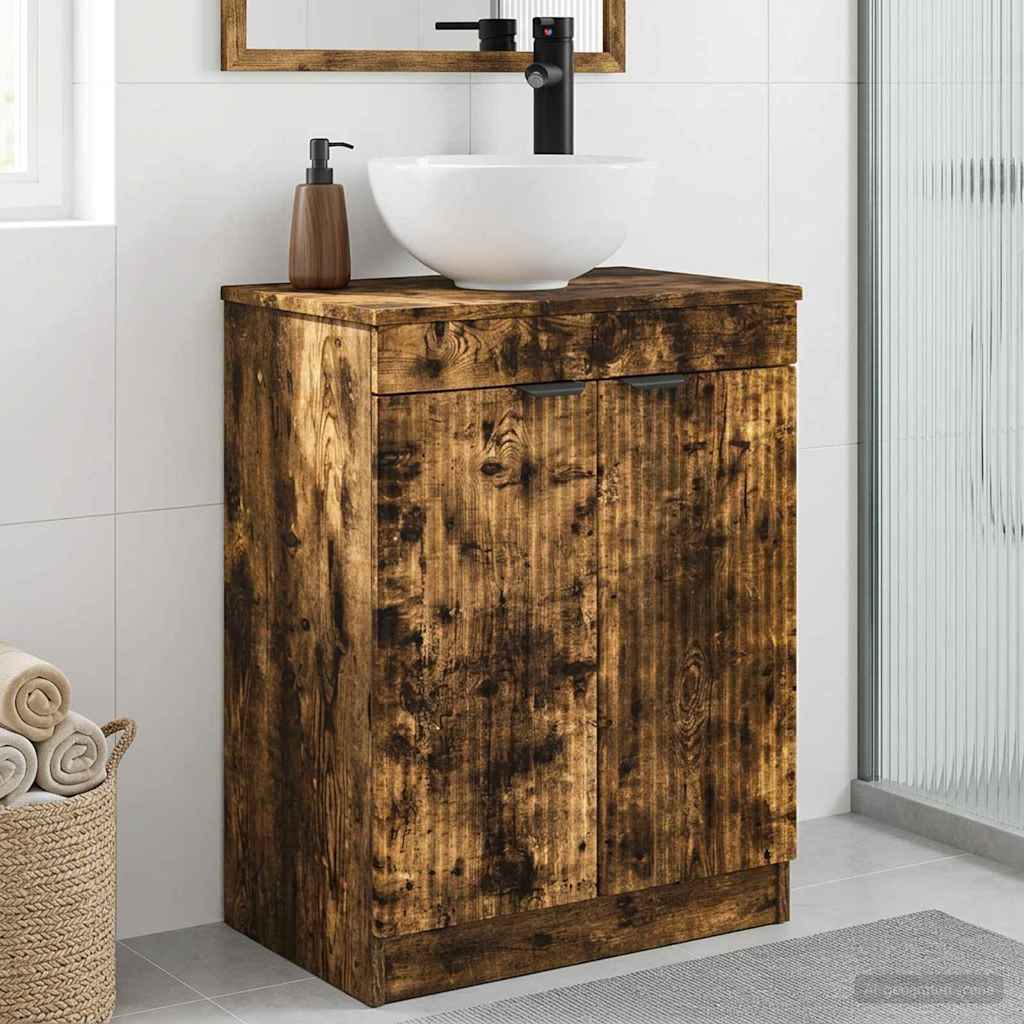 vidaXL Badkamermeubel met Wasbak Wit 54 x 35 x 83 cm Bewerkt hout