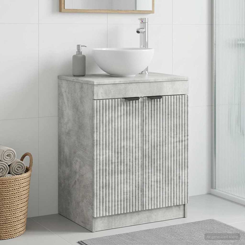 vidaXL Badkamerkast Wit 54 x 41 x 70 cm Bewerkt hout