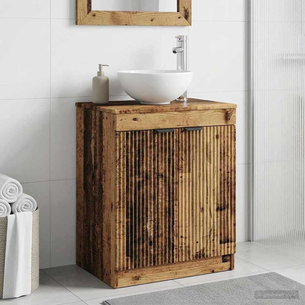 vidaXL Badkamerkast Wit 54 x 41 x 70 cm Bewerkt hout