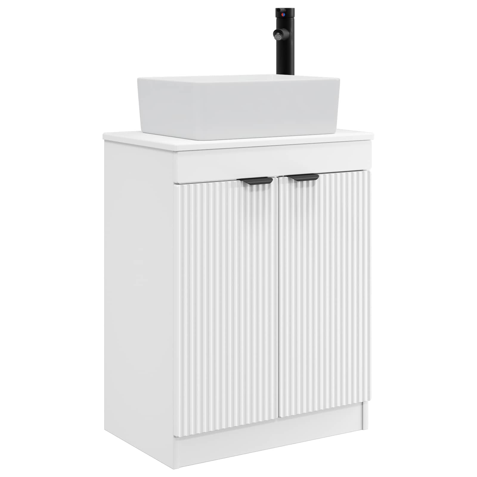 vidaXL Badkamermeubel met Wasbak Wit 54 x 35 x 83 cm Bewerkt hout