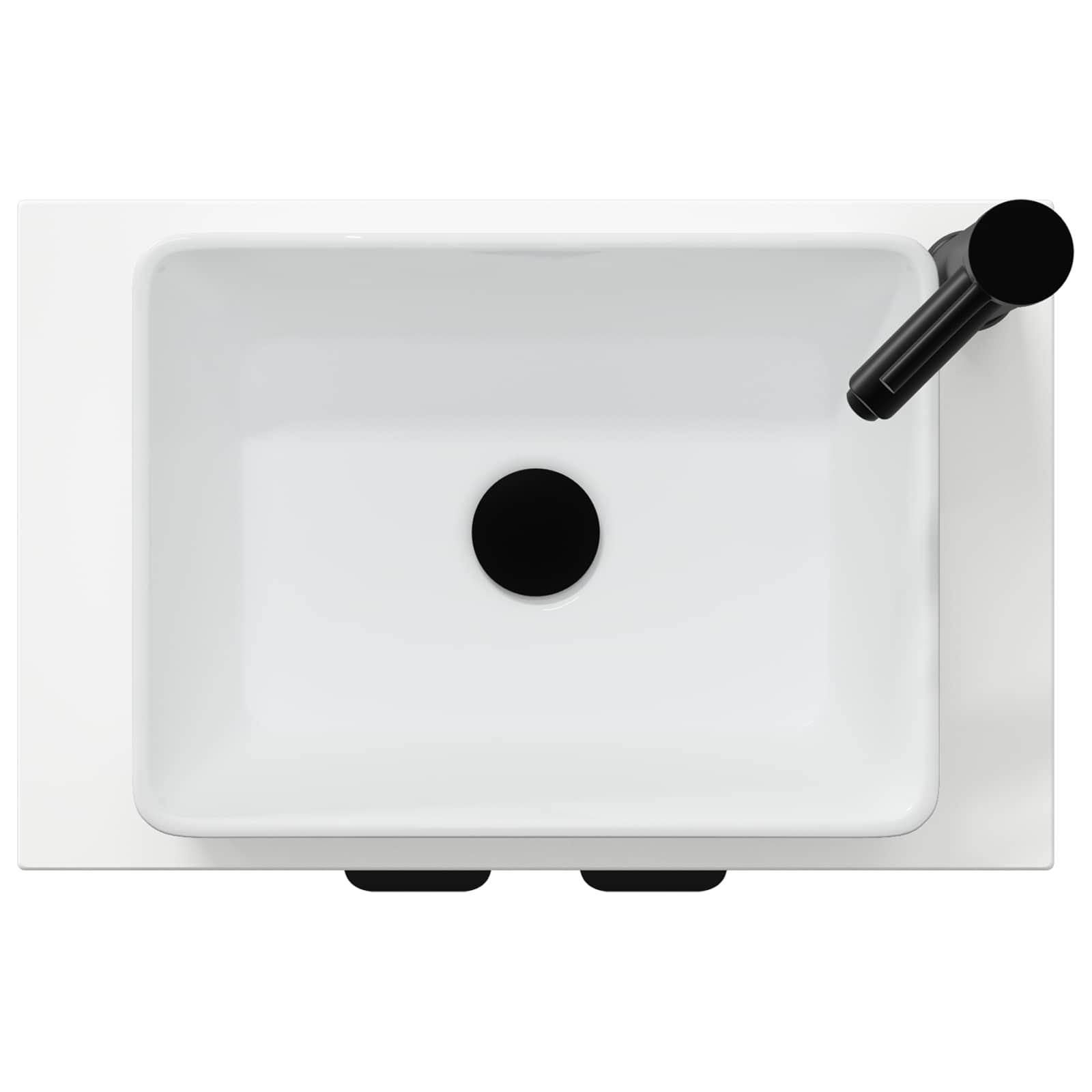 vidaXL Badkamermeubel met Wasbak Wit 54 x 35 x 83 cm Bewerkt hout