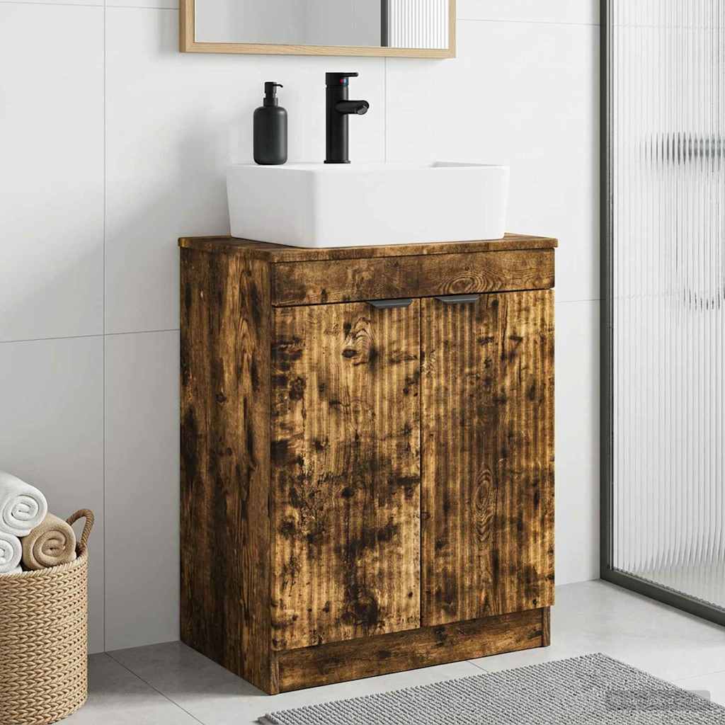 vidaXL Badkamermeubel met Wasbak Wit 54 x 35 x 83 cm Bewerkt hout