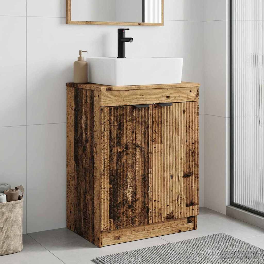 vidaXL Badkamermeubel met Wasbak Wit 54 x 35 x 83 cm Bewerkt hout