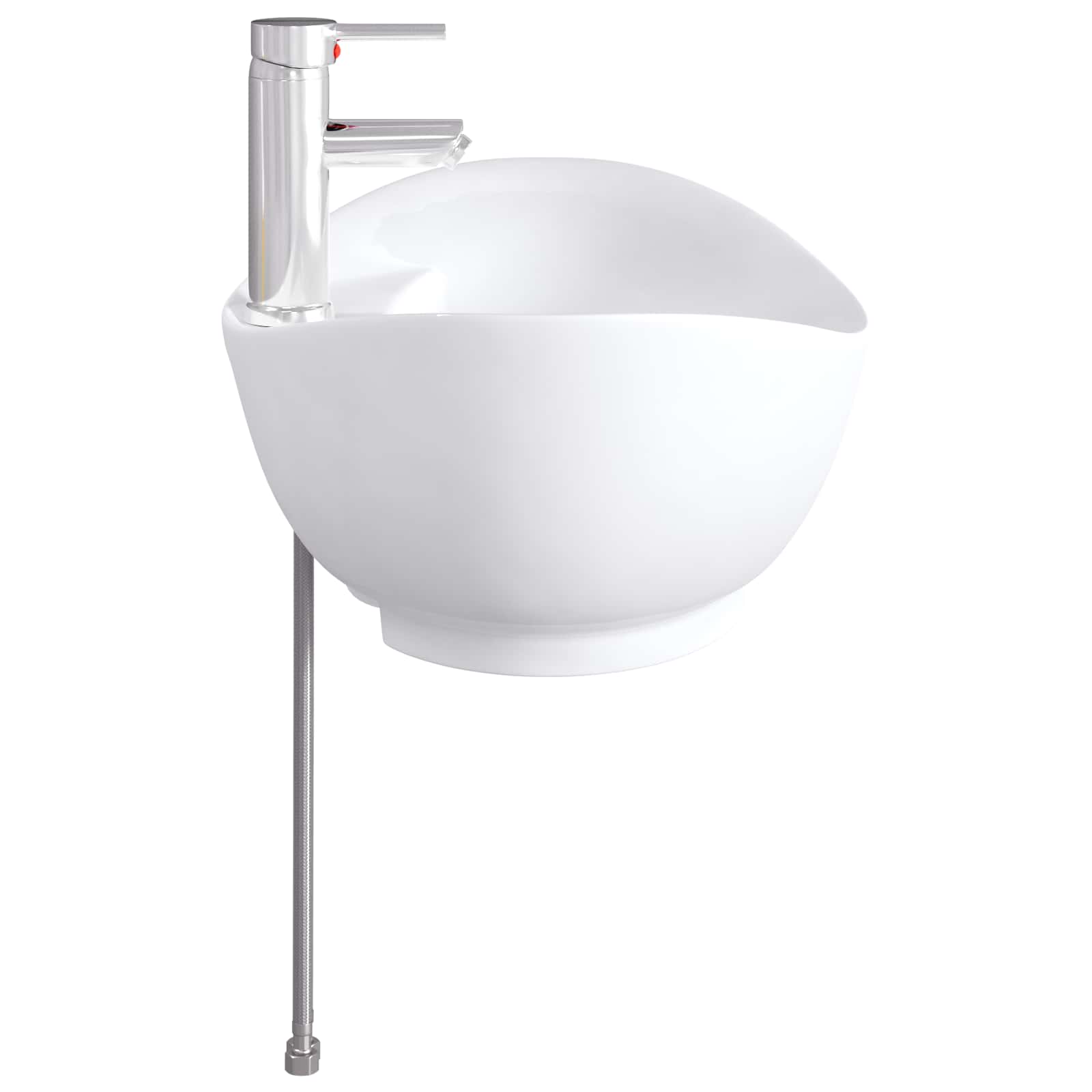 vidaXL Badkamer Waskom Chroom 59 x 35 x 21 cm Metaal
