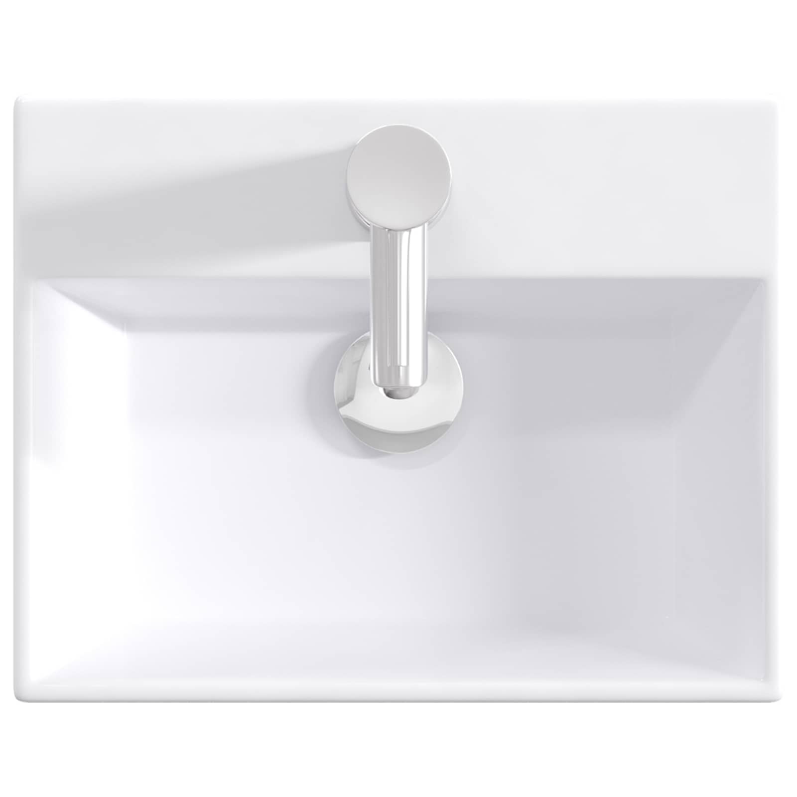 vidaXL Badkamer Waskom Chroom 39 x 30,5 x 12,5 cm Metaal