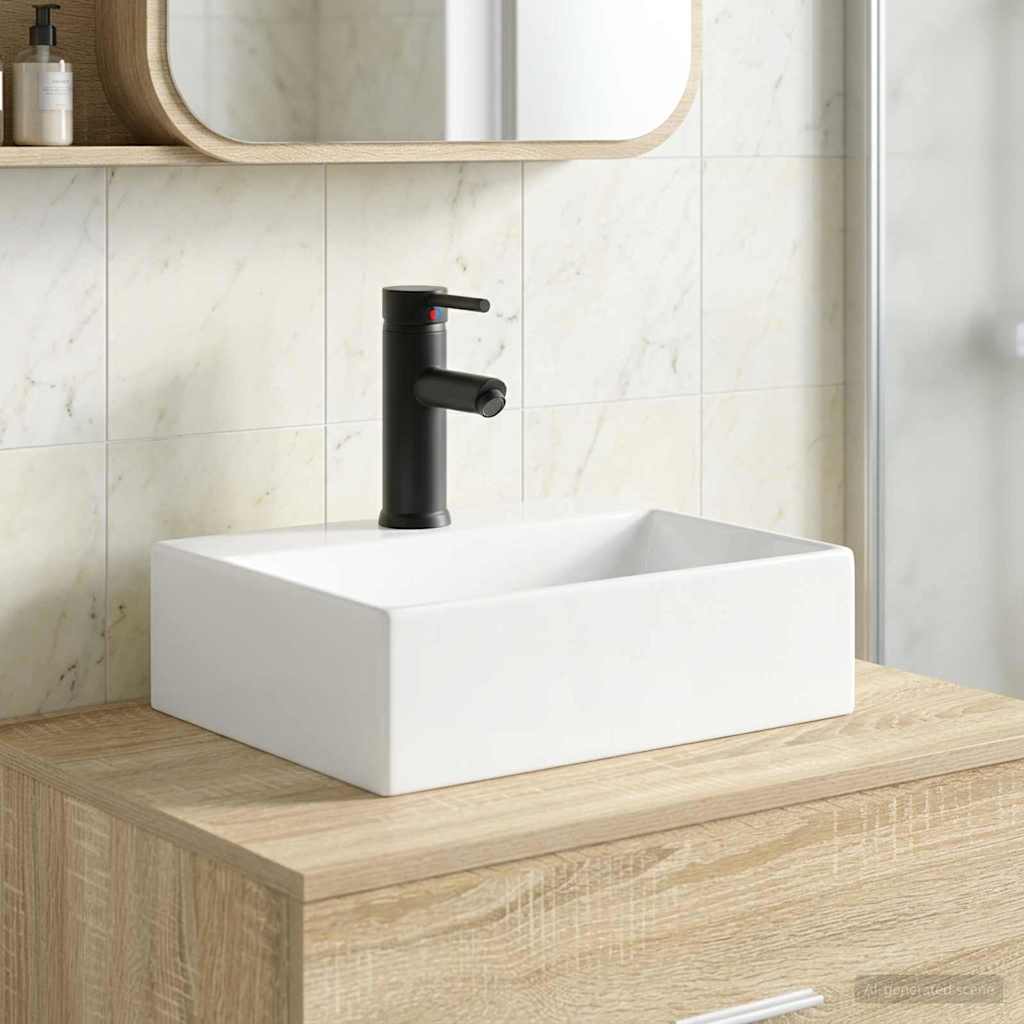 vidaXL Badkamer Waskom Chroom 39 x 30,5 x 12,5 cm Metaal