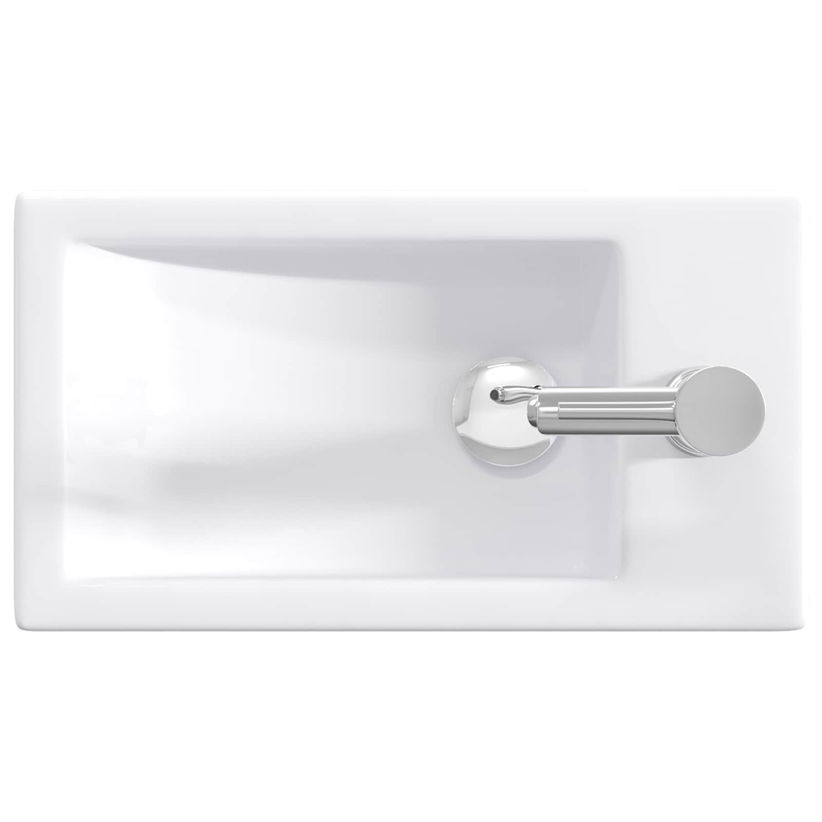 vidaXL Badkamer Waskom Chroom 45,5 x 25,5 x 13 cm Metaal