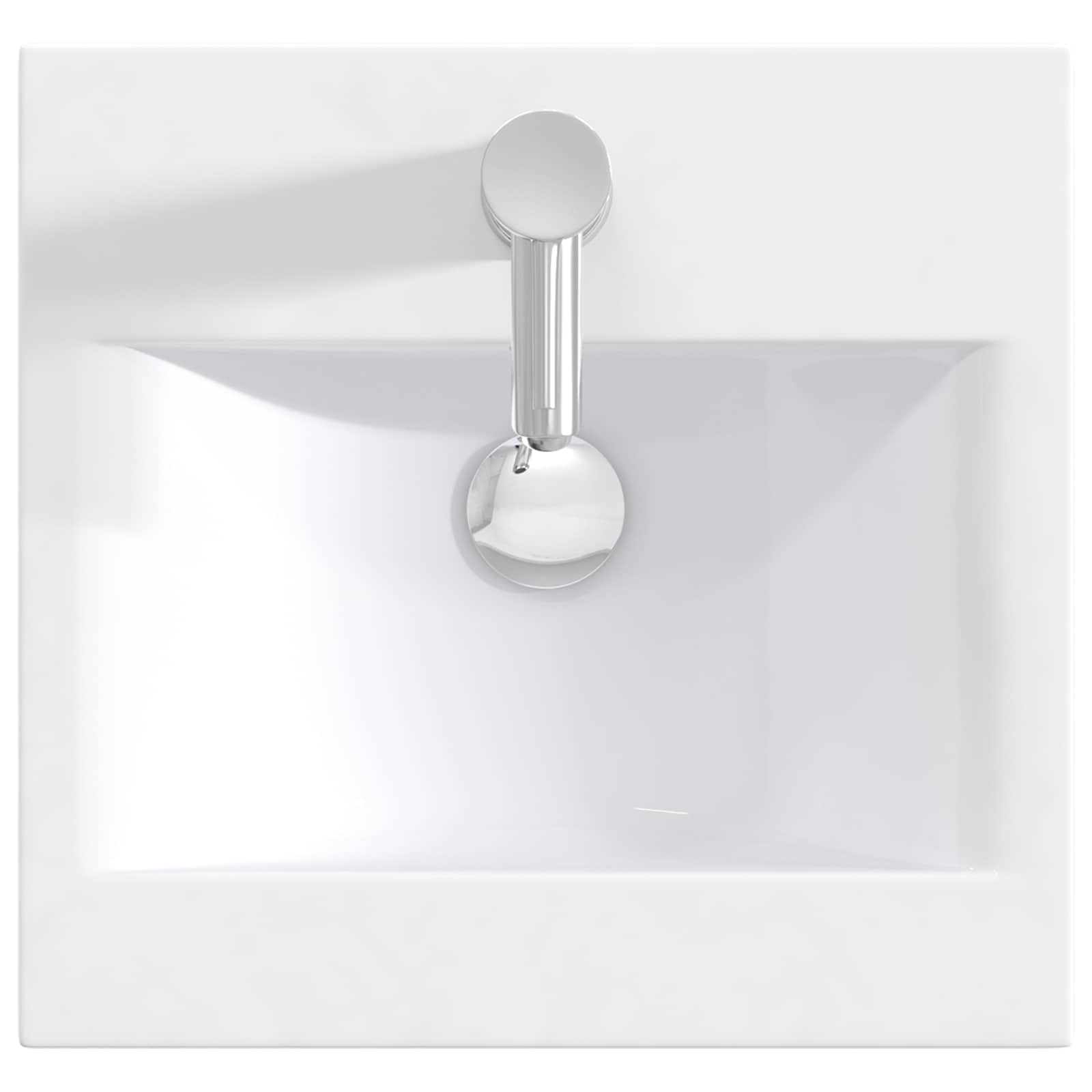 vidaXL Badkamer Waskom Chroom 42 x 40 x 16,5 cm Metaal