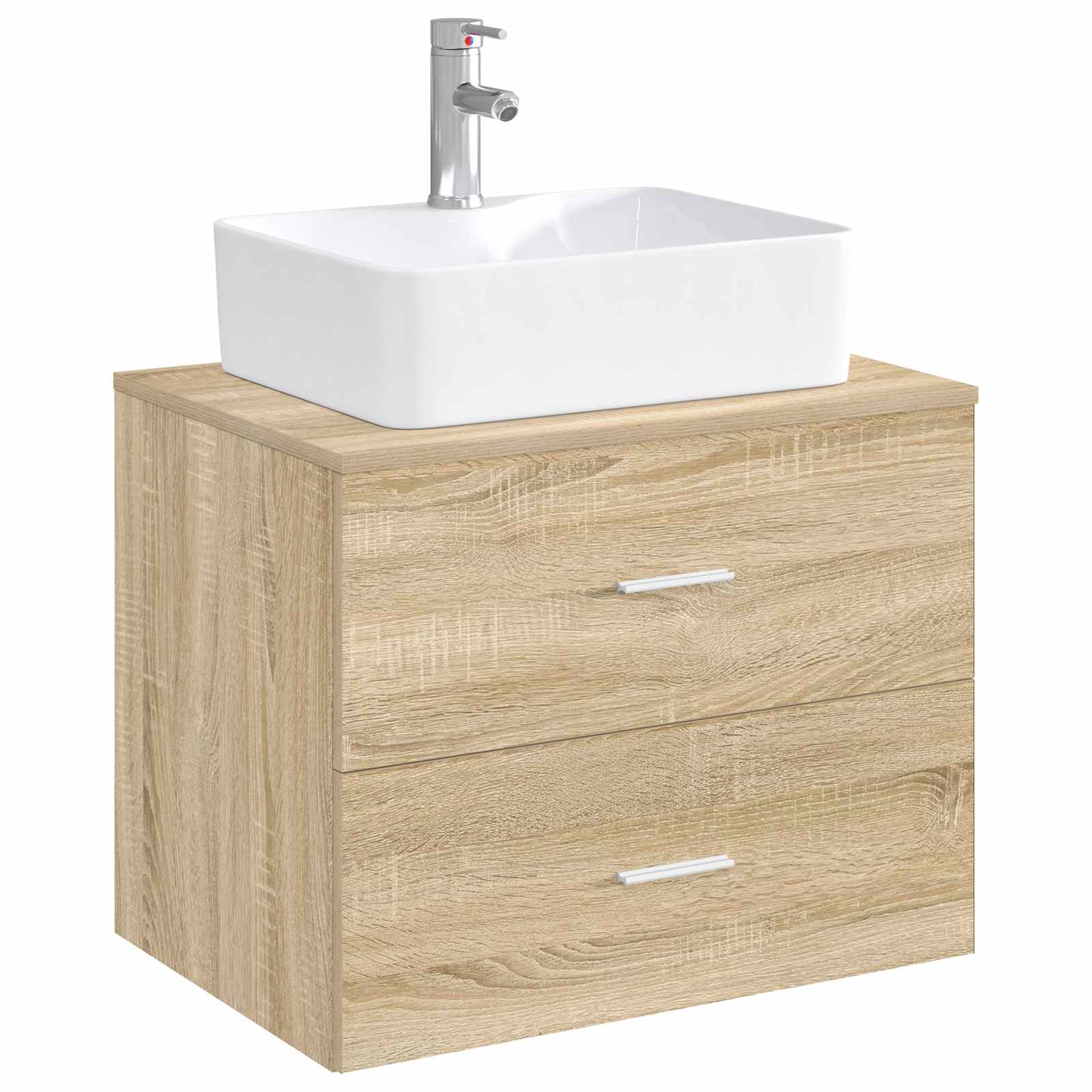 vidaXL Badkamer Waskom Chroom 48,5 x 37,5 x 13 cm Metaal