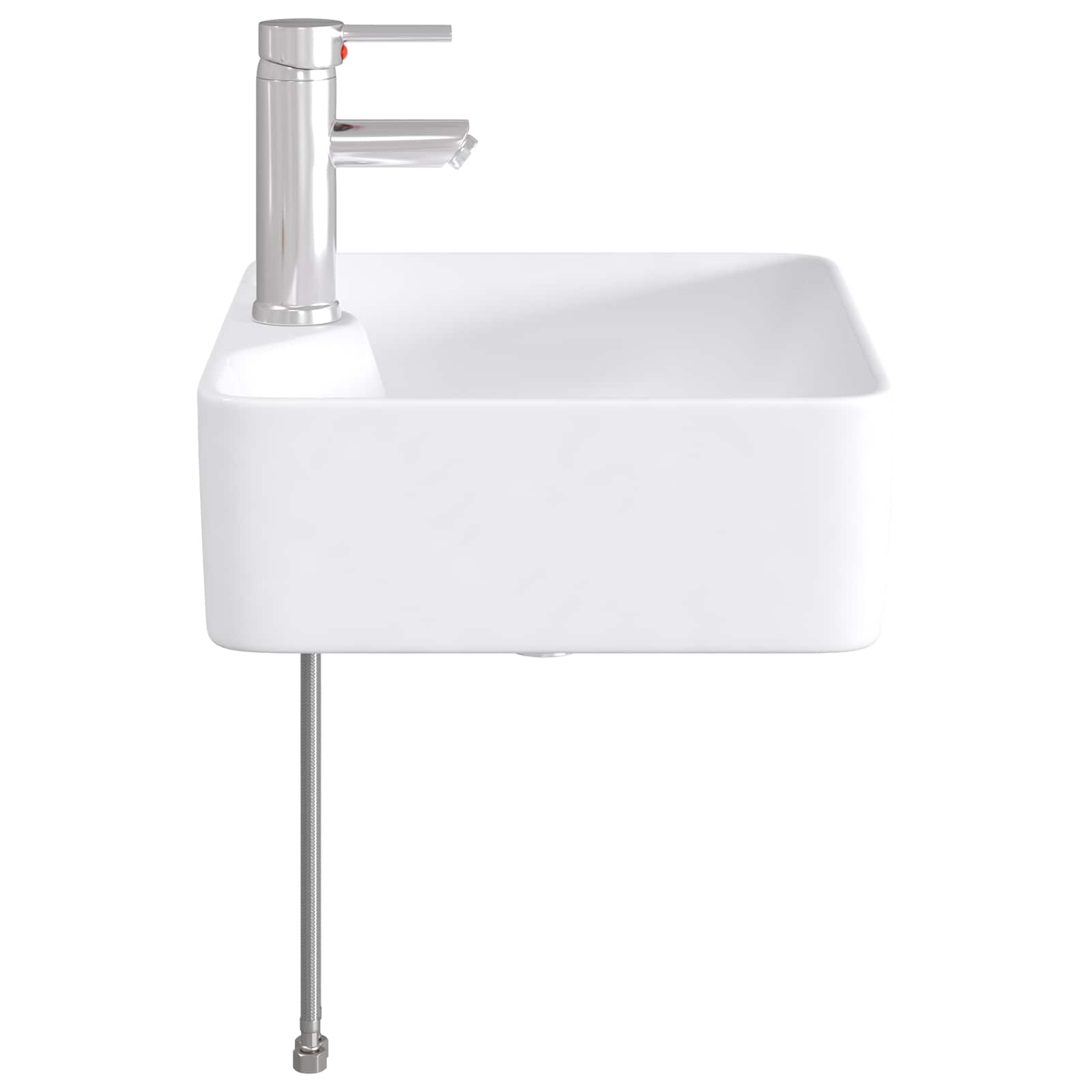 vidaXL Badkamer Waskom Chroom 48,5 x 37,5 x 13 cm Metaal