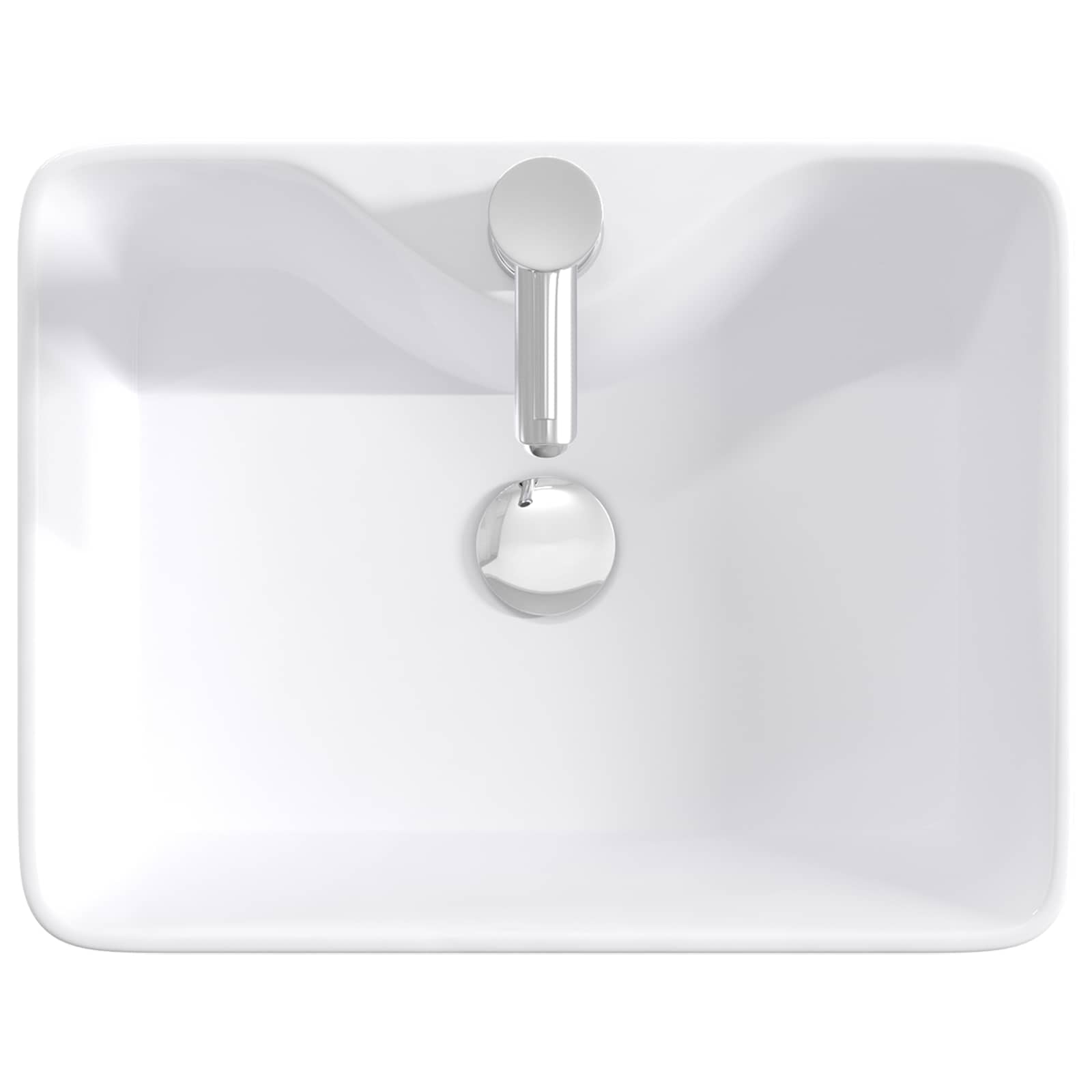 vidaXL Badkamer Waskom Chroom 48,5 x 37,5 x 13 cm Metaal