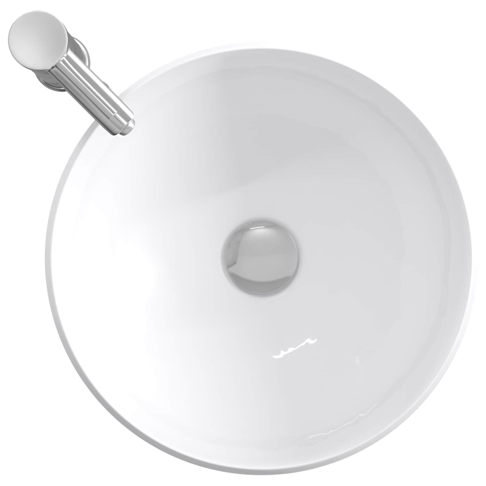 vidaXL Badkamer Waskom Chroom 38,5 x 38,5 x 16 cm Metaal