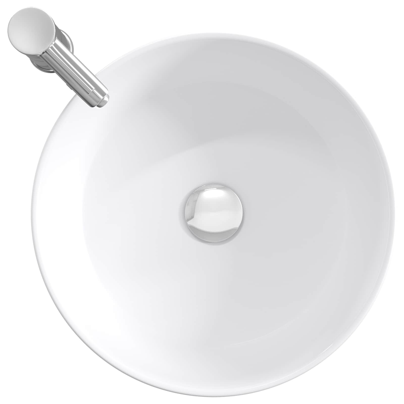 vidaXL Badkamer Waskom Chroom 40,5 x 40,5 x 15,5 cm Metaal