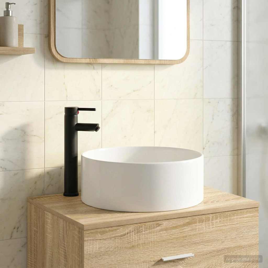 vidaXL Badkamer Waskom Chroom 40,5 x 40,5 x 15,5 cm Metaal