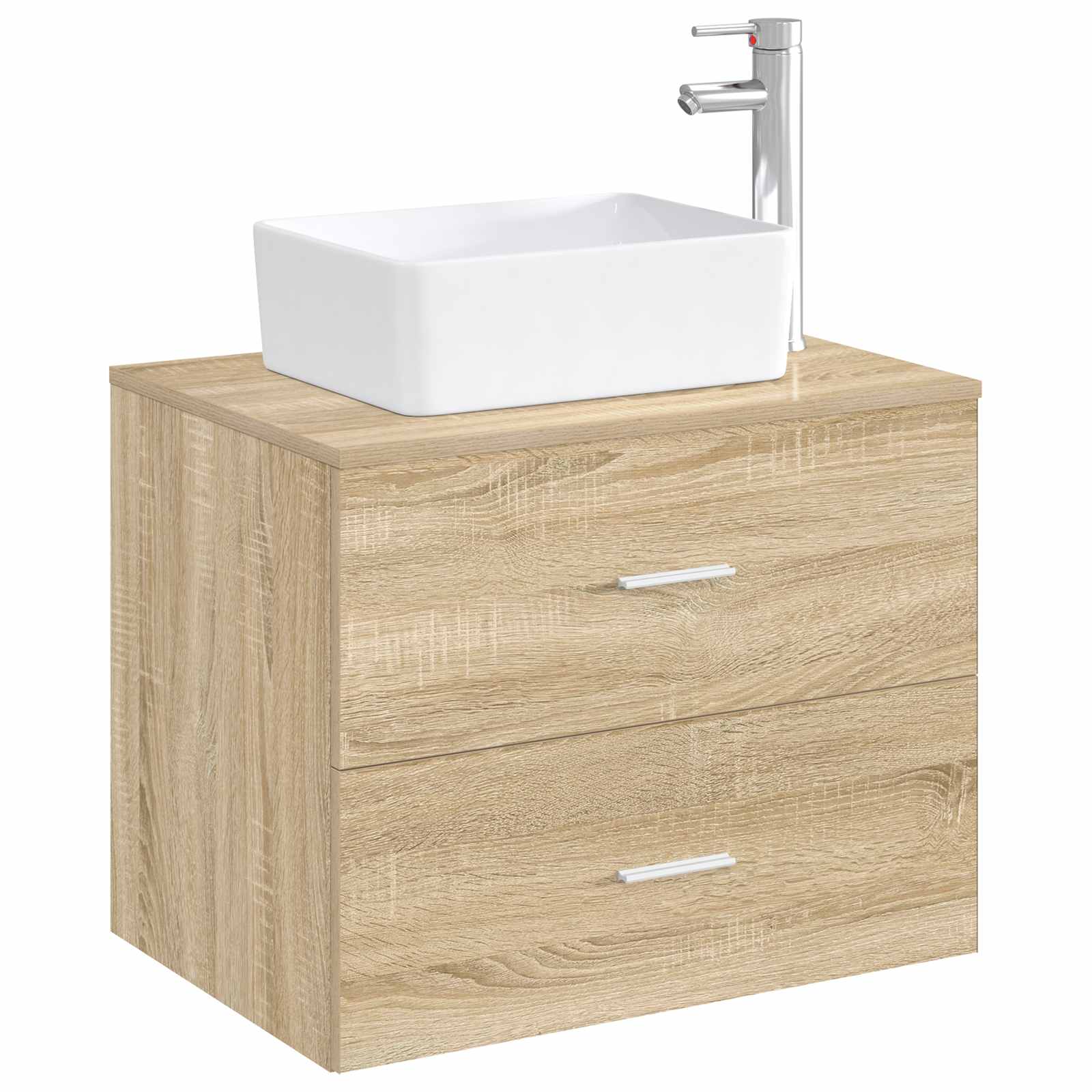 vidaXL Badkamer Waskom Chroom 40,5 x 30,5 x 13 cm Metaal